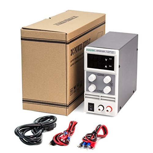 DC Power Supply Variable 30V 10A 4-Digit LED Display [Upgraded Version] Precision Adjustable DC Bench Power Supply DC Regulated Power Supply with 2 Alligator Clip Leads - Thumbnail 6