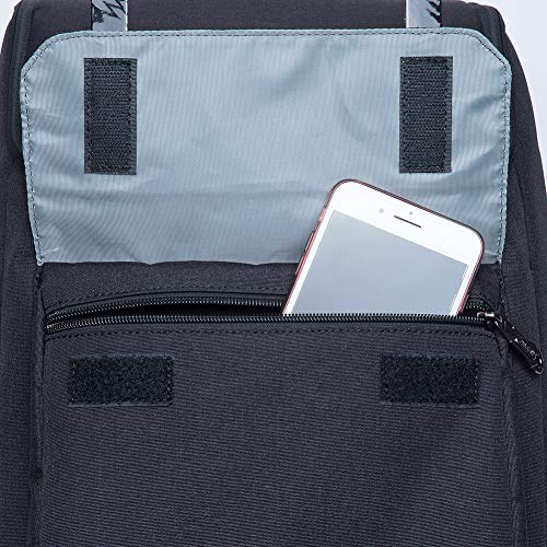 KAUKKO Stylish Oxford Fabric Backpack Travel Rucksack lightweight Hiking Bag Satchel (10BLACK) - Thumbnail 4