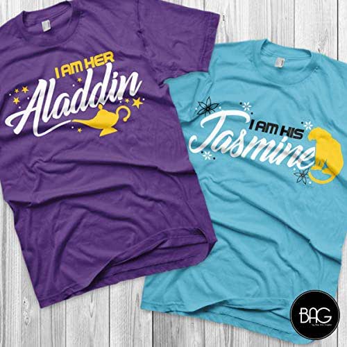 Aladdin and Jasmine Disney Couples Shirts Aladdin Custom