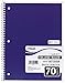 Mead Spiral Notebook, 1 Subject, 70 College Ruled Sheets, Assorted Colors, 12 Pack