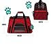 PetAmi Airline Approved Pet Carrier for Cat, Soft Sided Dog Carrier for Small Dogs, Cat Travel Supplies Accessories for Indoor Cats, Ventilated Pet Carrying Bag Medium Large Kitten Puppy, Small Red