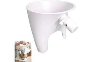 Flour Funnel for Kitchenaid Mixer Artisan 5QT (KSM150), Durable Attachments for Kitchen Aid Stand Mixers TILT-Head, Anti-Spla