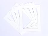 Frame Company Pack of 10 White Mounts 10x8 for 8x6 inch