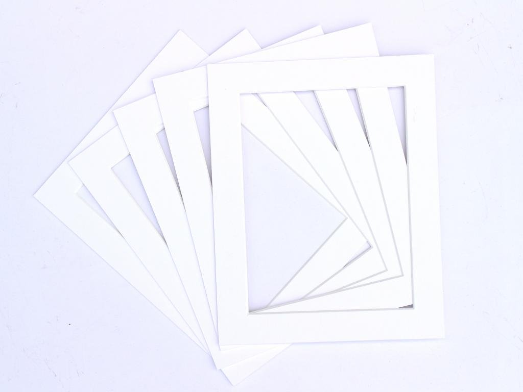 Frame Company Pack of 10 White Mounts 12x10 for 10x8 inch *Choice of Colours*