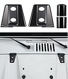 u-Box Jeep JK Black Hood Hinge Cover Trim for 2007-2018 Jeep Wrangler - Pack of 2