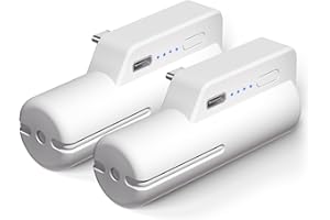 Saqico 2 Battery Pack for Oculus Quest 2, 5000mAh Head Strap Battery Pack Compatible with Oculus/Meta Quest 2 Lightweight and Portable VR Extend Power Accessories for Extra 2-4H Playtime (Pack of 2)