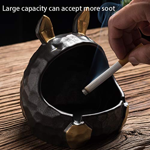 MELAG Asbak Gepersonaliseerde Konijn Asbak Leuke Keramiek Asbak Decoratie Thuis Cartoon Dier Sigaret Asbak Thuis En… - Afbeelding 6