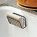iDesign Axis Steel Kitchen Sink Suction Sponge Holder - 2.25