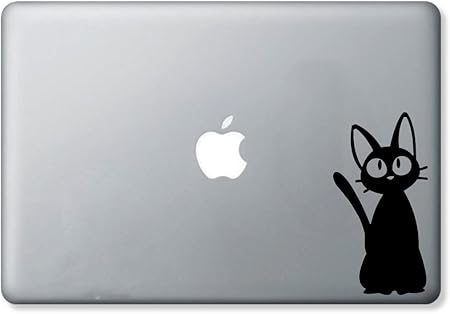 Amazon Co Jp 黒猫ステッカー クロネコ Macbook 対応 ノートパソコン カッティングステッカー スキンシール ブラック 黒b パソコン 周辺機器