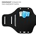 LOVPHONE iPhone 13 mini/ 12 mini/ 11 Pro/X/XS/Galaxy S10e Armband,Sport Running Exercise Gym Case with Key Holder & Card Slot,Fingerprint Sensor Access Supported and Sweat-Proof (Gray)