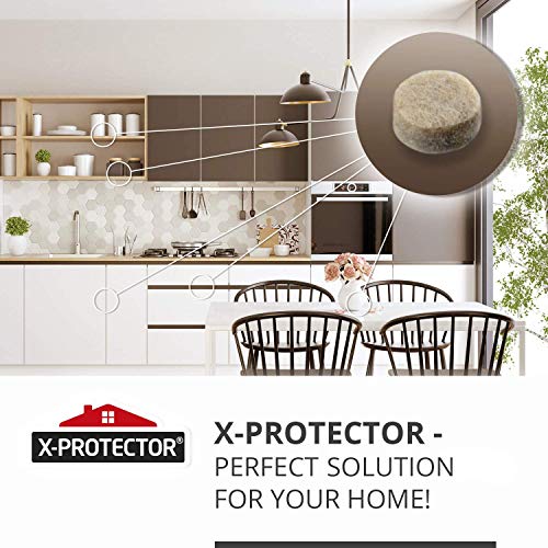 Door Bumpers XProtector 100 PCS Small Felt Pads 3/8” Ideal