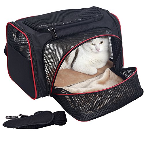 Petsfit Expandable Large Cat Carrier Small Dog Carriers, Airline