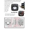 Marine-Courtesy-Light-Interior-12V-LED-Black-for-Boat-Caravan-Rv-4-units-set-Five-Oceans-BC-3997