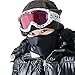 KingBig Windproof Half Face Mask, Unisex Winter Warm Dustproof & Windproof Fleece Neck Warm Ski Face Mask with Air Holes for Outdoor Sport Skiing Cycling Motorcycle Riding Snowmobile Snowboard (Black)