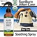 Aloe Vera Spray - USDA Organic Aloe Vera Gel for Sunburn Relief - Certified Spray Aloe for Healthy Skin, Hair & After SunBurn Relief - Made from Aloe Vera Juice Straight from the Plant [8oz Size]