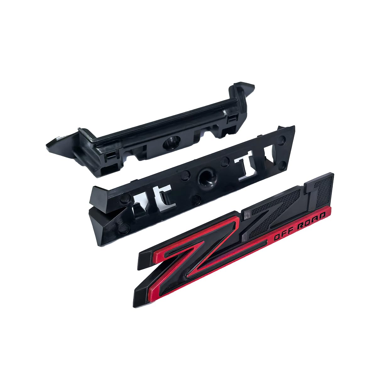 Photo 1 of 1 Grille Z71 Off Road Front Emblem 3D Badge Compatible with 2019-2025 Silverado Tahoe Suburban RST 1500 HD 2500 HD 3500HD 84384428 Offroad (Redline)