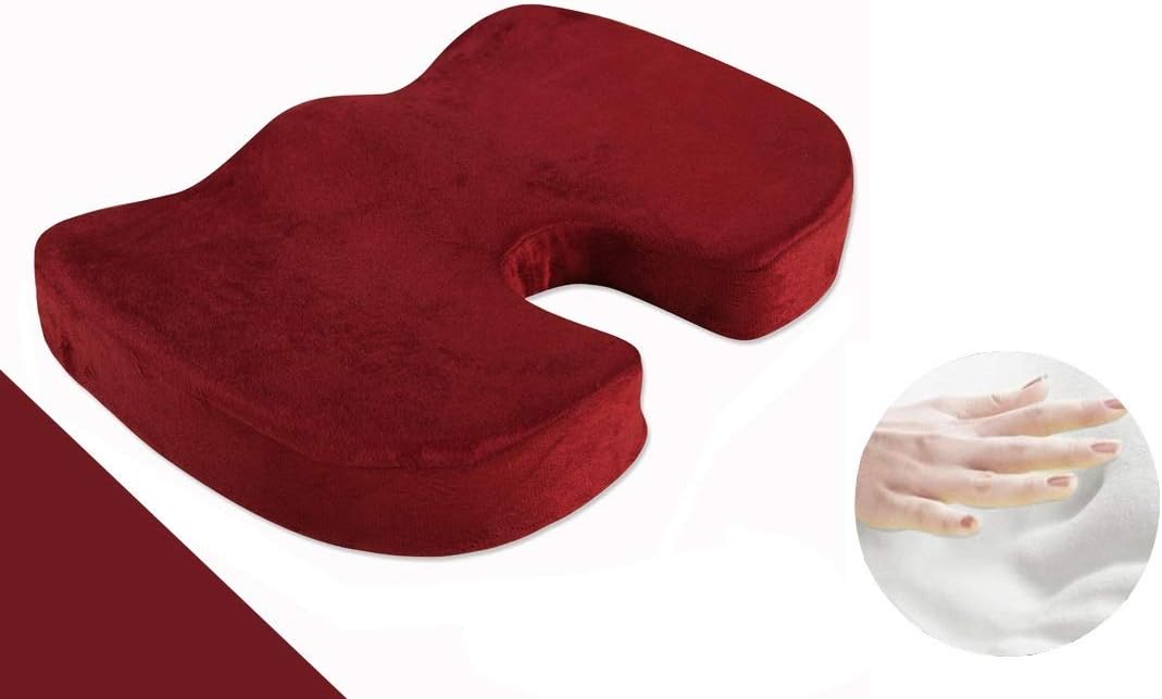 Aliyer Memory Cotton Seat Cushion Shape Up Buttock Pain Relief Soft