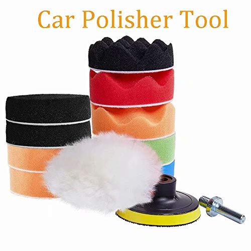 Jpettie Windshield Repair Kit Car Polish Tool Cracked Glass Repair 3" Car Wax Sponge 12PCS - Thumbnail 2