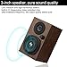 INSMART Computer Speakers, Speaker for Desktop Computer, 3.5mm Audio Interface and USB Powered PC Speaker, 10W Wooden Stereo Computer Speaker with Volume Control (P100)