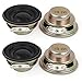 Uxcell a15032300ux0504 4 Pcs 3W 4 Ohm 40mm Round External Magnet Electronic Speakers Trumpet (Pack of 4)