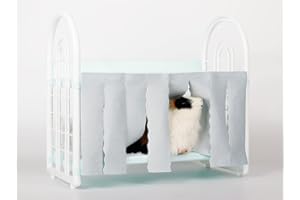 WOLEDOE Guinea Pigs Bunk Bed, Rat Hideout fit Bunny - Blue