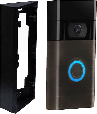 GESTECH Fixed 15 Degree Angle Mount Wedge for Battery Video Doorbell 1st/2nd Gen