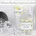 Yellow and Gray Elephant Baby Shower Water Bottle Labels - 24 Stickers