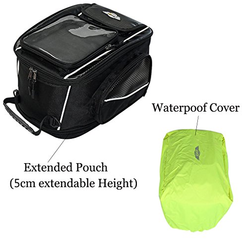 image for SEEU Sport Motorcycle Tail Bag, Tank Bag, Multifunctional Seat Storage