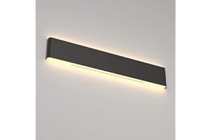 Ralbay 30W Bathroom Light Fixture 32.67 inch Vanity Lights Arm Length Wall Light for Bathroom Dressing Room IP44 Waterproof 3900LM Warm White Light 3000K, Black