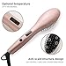 AsaVea Hair Straightening Brush 4 with Premium Anion Generator, Best for Using at Home or Travelling, Lighter and Smaller (rose gold)