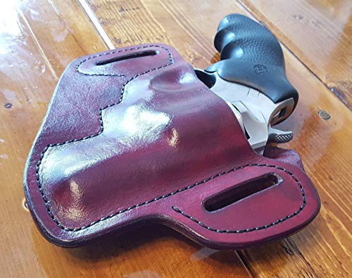 1911 Ruger SP101 LCR J Frame Glock Springfield XDm XDs Beretta M9 92 FS Outside Waistband Pancake Quick Draw Holster Glock 19 23 26 27 42 43 Walther PPK Ruger LCR LCP LC9 LC9s S&W M&P Shield Compact - Thumbnail 2
