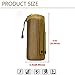 Huntvp Tactical Water Bottle Pouch Military Molle Pack Gear Waist Back Pack(Coyote Brown)