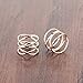 Womens 14MM Rose Gold Tone Stainless Steel Double X Criss Cross Infinity Ring Engagement Wedding Lady Girls Band (8)