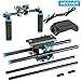 Neewer Camera Movie Video Making Rig Set System Kit for Canon Nikon Sony and Other DSLR Cameras,DV Camcorder,Include:Shoulder Mount,15mm Rail Rod System,Z-Shape Raised Rail(Blue)
