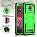 Venoro Moto Z2 Force Case, Moto Z2 Play Case, Heavy Duty Shockproof Full Body Protection Rugged Hybrid Case Cover with Swivel Belt Clip and Kickstand for Motorola Z Force 2017 (Green)