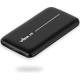 Slim USB 5V 2A Power Bank for Heated Clothing Vest Jacket Battery Pack for Heated Hoodie Coat 10000mAh Portable Phone Charger for iPhone Samsung Cellphone USBC Power Pack for Heated Seat Chair