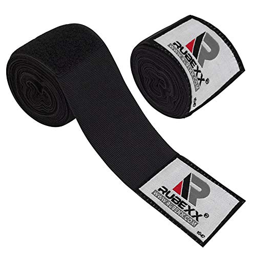 Hand wraps boxing Inner Gloves for Punching - Great Protection for MMA, Muay Thai, Kickboxing, Martial Arts Training & Combat Sports – 180 “ inch Elasticated Bandages Under Mitts (Black, 180 inch)