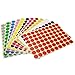 LJY Round Dot Stickers Color Coding Labels, 12 Different Assorted Colors Dot Labels, 12 Sheets (19mm)