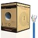 Mediabridge Pure Copper Cat6 Cable (500 Feet, Blue) - 10Gbps Ethernet, Solid, in-Wall Rated, w/Premium Snagless Pull-Out Box - (Part# C6-500-BLUE) primary