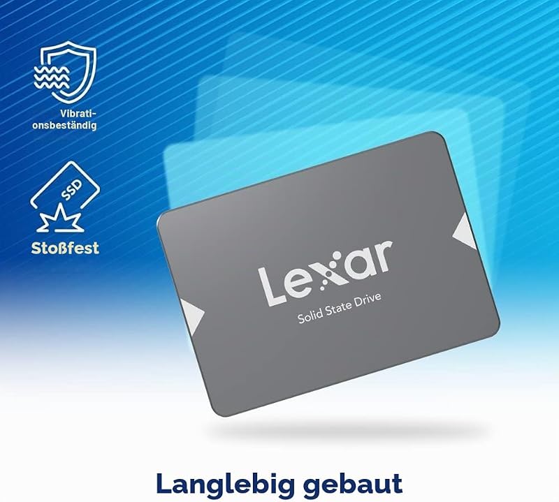 NS100 2,5" SATA III (6Gb/s) Interne SSD 512GB, Solid-State-Laufwerk, SSD Festplatte Interne bis zu 550 MB/s Lesen, SATA SSD für Laptop, Desktop-Computer/PC