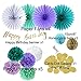 Easy Joy Mermaid Under the Sea Party Decoration - Happy Birthday for Teal Birthday Girl - 13 pcs