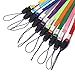 Wisdompro 10 Pack 17 inch Long Colorful Quick Release Neck Lanyards Straps Bulk for USB Flash Drives, Keys, Keychains, ID Name Tag Badge Holders - Assorted Colors