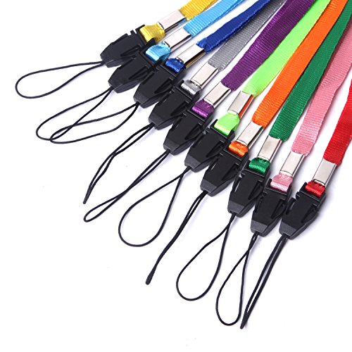 Wisdompro 10 Pack 17inch Long Colorful Quick Release Neck Lanyards