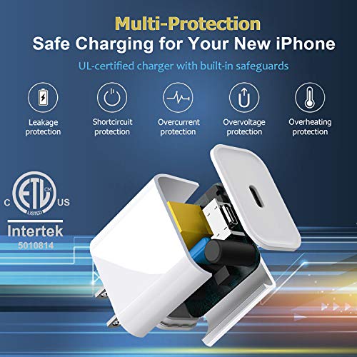 Iphone Charger Block, USB C Apple Power Adapter for Apple Watch Series