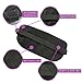 HOPSOOKEN Travel Money Belt: Waist Pack for Running and Cycling, RFID, Comfortable, Durable and Lightweight Hidden Travel Passport Wallets.(Black)