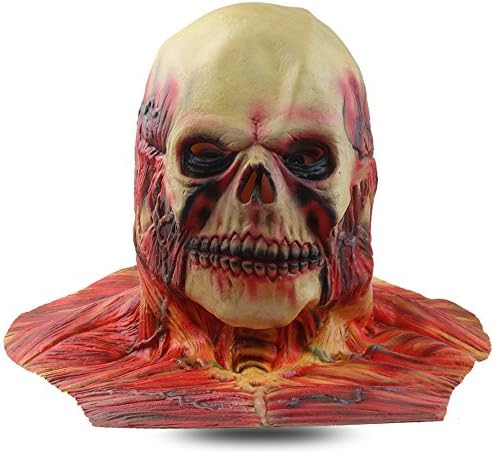 MostaShow Mummy Zombies Scary Latex Full Head Cosplay Costume Halloween Horror Masks