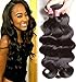 Beauty Forever Hair 7a Brazilian Weave Virgin Hair Body Wave Weft 4 Bundles 100% Unprocessed Human Hair Extensions Natural Color (100+/-5g)/pc (10 12 14 16)