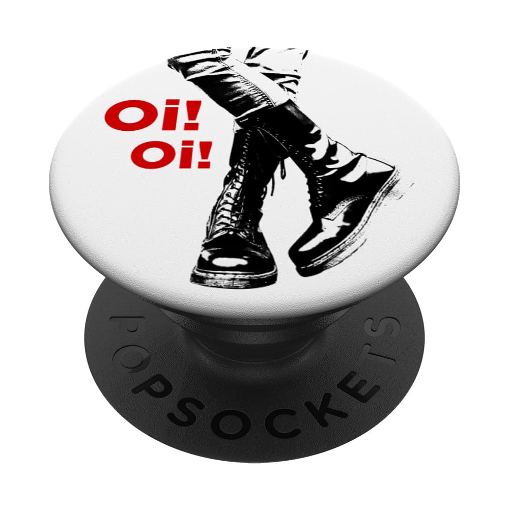 "Oi Oi" Skinhead, Ska, Street Punk, Hardcore Punk PopSockets Adhesive PopGrip