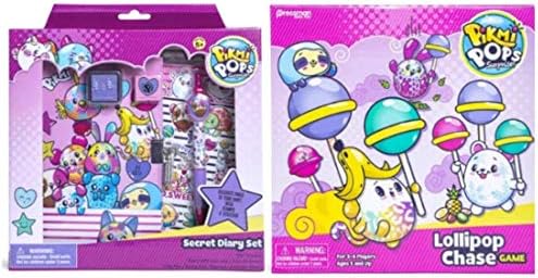 Pikmi Pops Surprise Secret Diary Set and Lollipop Chase Game Bundle