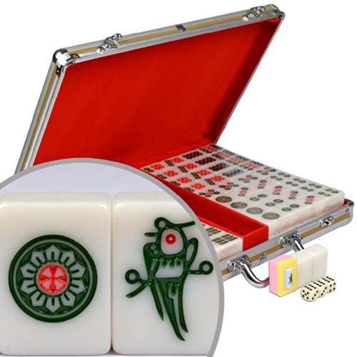 Professional Chinese Mahjong w/ Aluminum Case and Large Tiles
